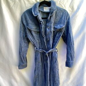 ASOS blue corduroy utility jumper